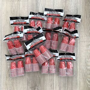 13 pk Drinkmate Mini Red Cups 120pc Disposable Plastic Shot Glasses Party Drink